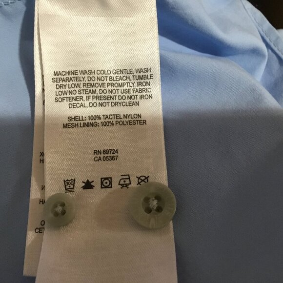 Columbia PFG Omni-Shade Vented Fishing Hiking Shirt XXL Blue Short Sleeve Button - Picture 11 of 11